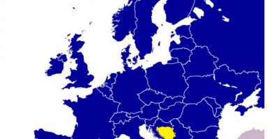 Mapa de Bòsnia i Hercegovina europa