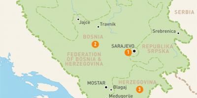 Mapa de sarajevo (Bòsnia