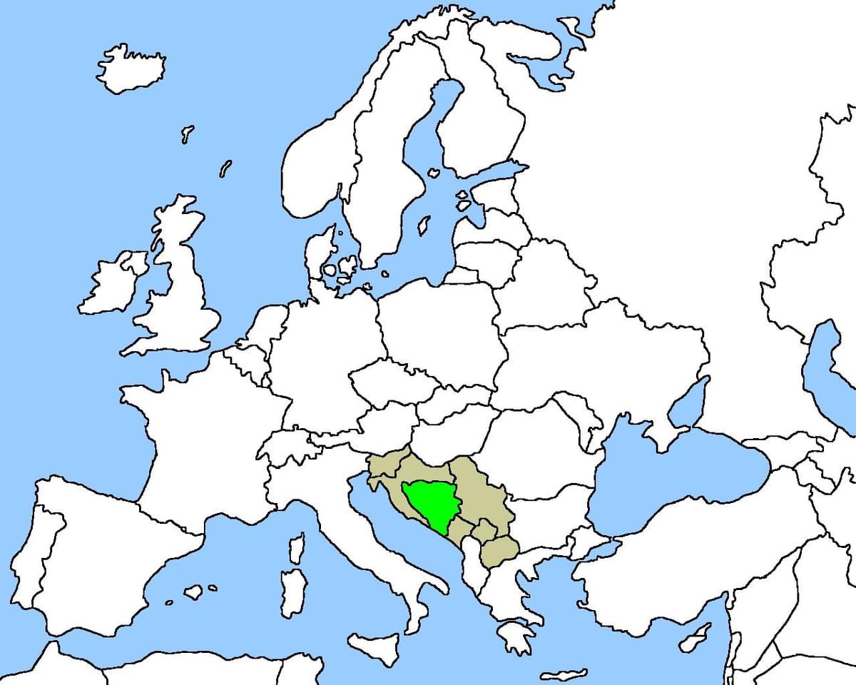 Mapa de Bòsnia ubicació 