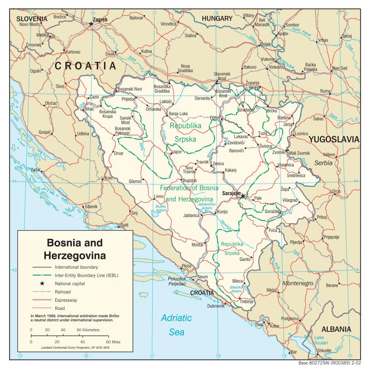 Bòsnia-Hercegovina mapa