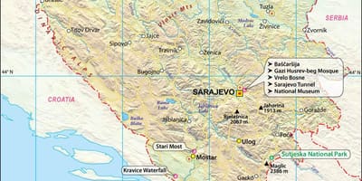Bòsnia i Hercegovina mapa